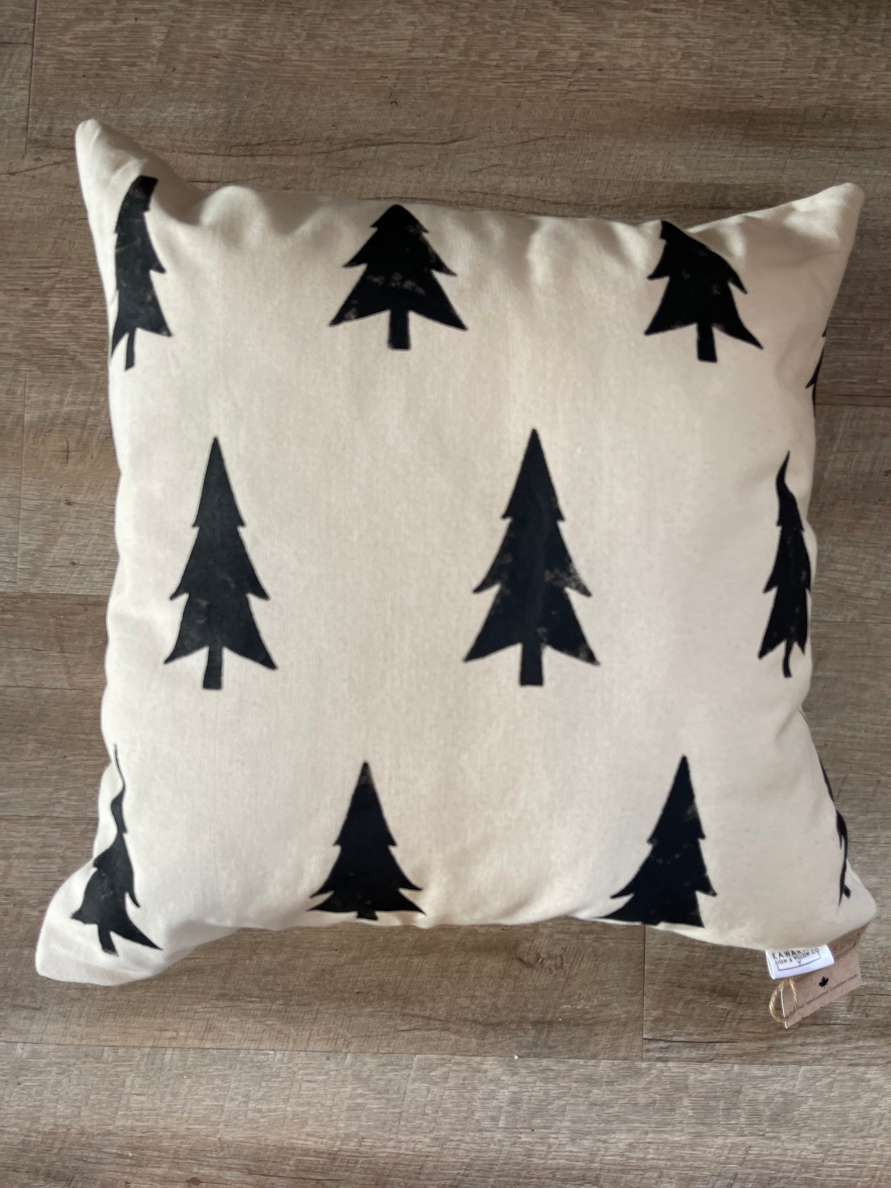 Pine Trees printed pillow 20 x 20